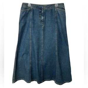 CHARTER CLUB DEMNI JEAN SKIRT SIZE 12 LENGTH  35” INCHES VERY NICE WILL☑️